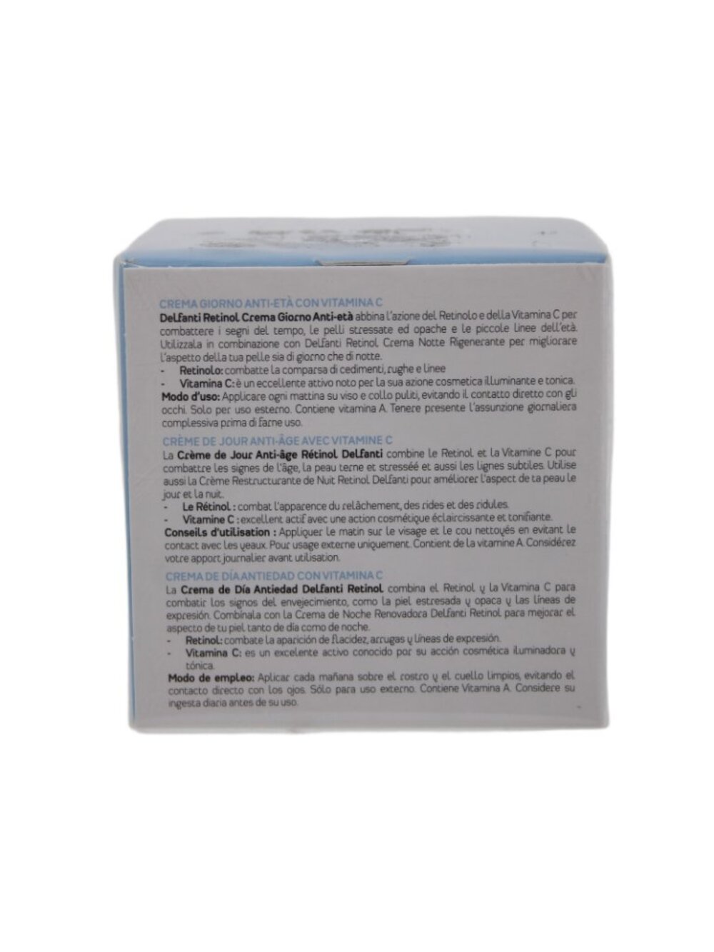 Delfanti Milano Day Cream SEALED Retinol Vitamin C Anti Aging 1.7oz 50ml Cream - Picture 3 of 6
